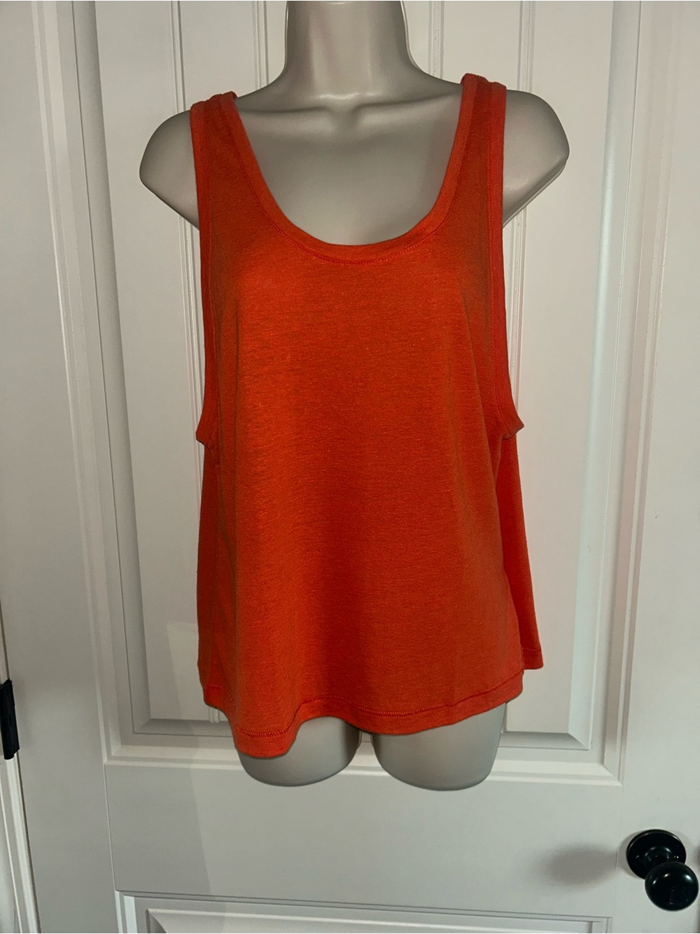 NWT Madewell Bright Orange Scoop Neck Tank Sz S